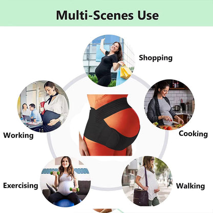 LunaBand - 3-in-1 Pregnancy Support Band for Comfort & Stability, Adjustable, Breathable Material 5