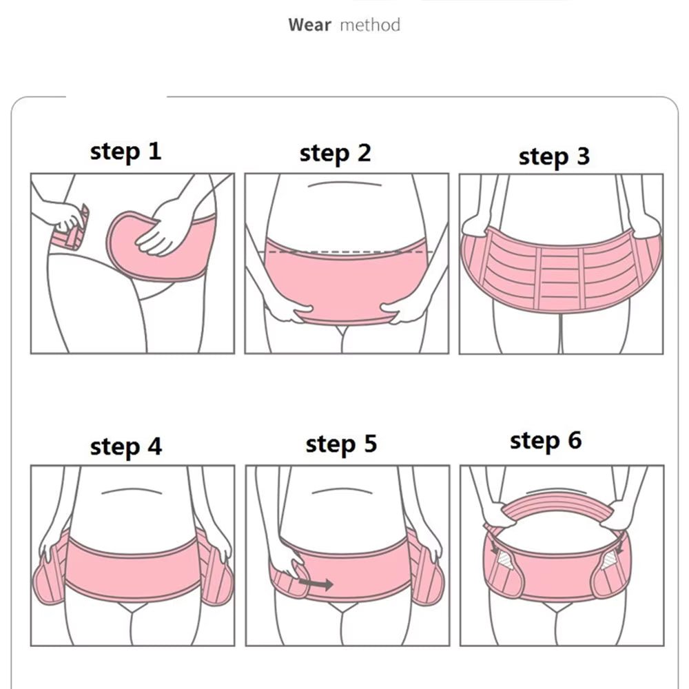 LunaBand - 3-in-1 Pregnancy Support Band for Comfort & Stability, Adjustable, Breathable Material 7