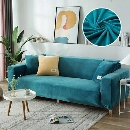SOFALUX – Stretch Velvet Sofa Cover with Elegant Design and Protective Fit