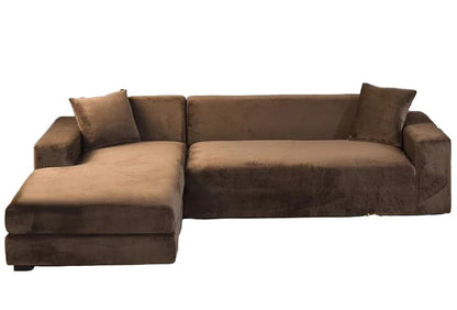 SOFALUX – Stretch Velvet Sofa Cover with Elegant Design and Protective Fit