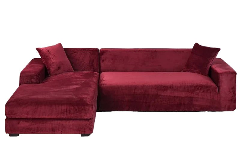 SOFALUX – Stretch Velvet Sofa Cover with Elegant Design and Protective Fit