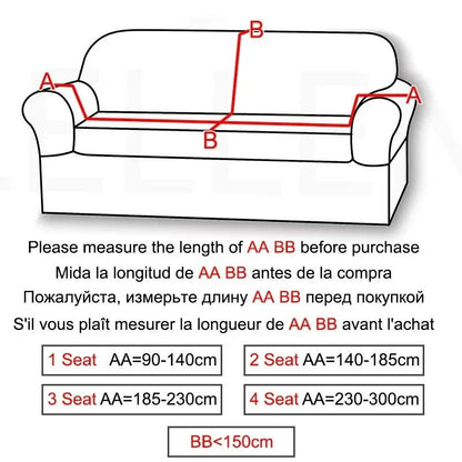 SOFALUX – Stretch Velvet Sofa Cover with Elegant Design and Protective Fit