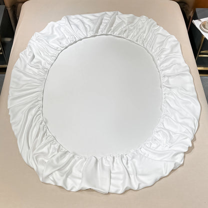 Luxury Mulberry Silk Fitted Bed Sheet - 100% Silk, Deep Pocket 25CM 1