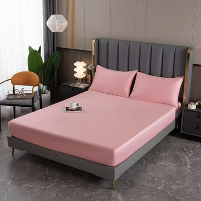 Luxury Mulberry Silk Fitted Bed Sheet - 100% Silk, Deep Pocket 25CM 5