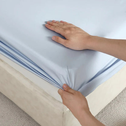 Luxury Mulberry Silk Fitted Sheet - Smooth, Breathable, Non-Slip Design 13