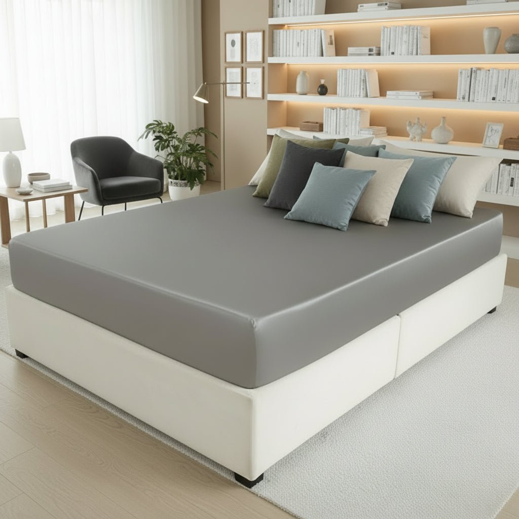 Luxury Mulberry Silk Fitted Sheet - Smooth, Breathable, Non-Slip Design 14