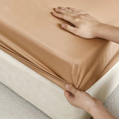 Luxury Mulberry Silk Fitted Sheet - Smooth, Breathable, Non-Slip Design 6