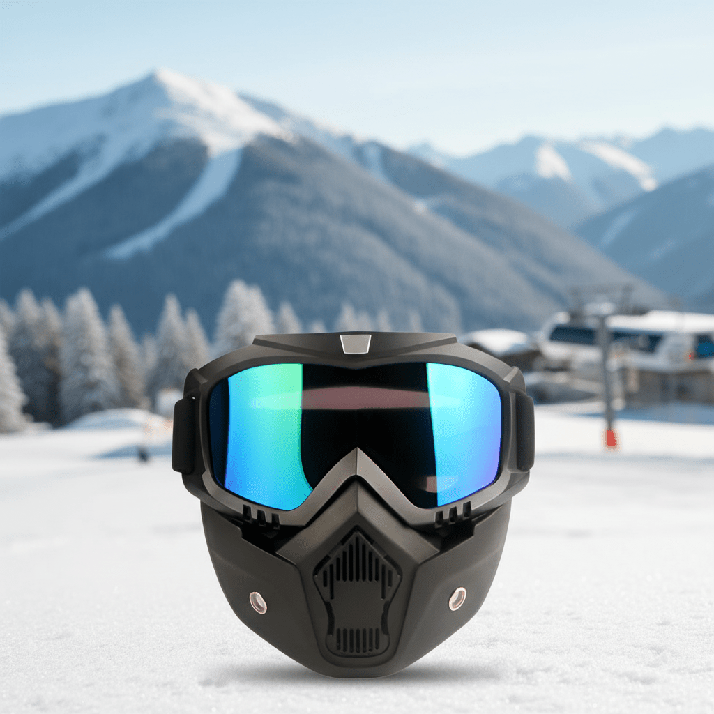 MANIKO Full Face Ski Mask - Unbreakable TPU Frame & Crystal Clear PC Lens 0