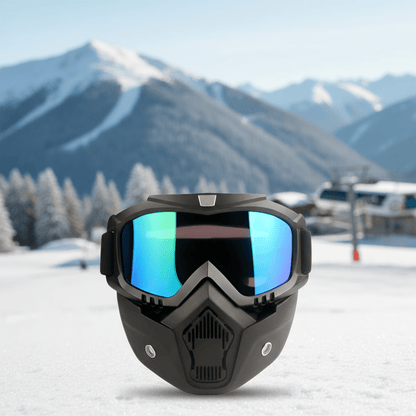 MANIKO Full Face Ski Mask - Unbreakable TPU Frame & Crystal Clear PC Lens 0