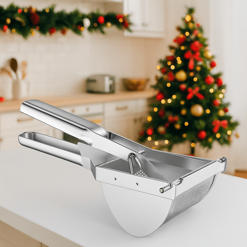 MELLOWPRESS – High-performance stainless steel potato press for baby food & fruit 0