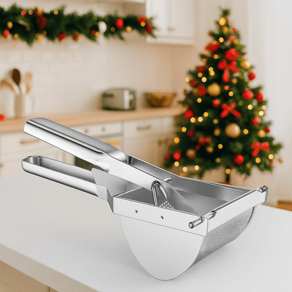 MELLOWPRESS – High-performance stainless steel potato press for baby food & fruit 0