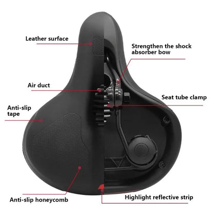 MOVARA – Ergonomic Bike Seat with Ventilation Channels for Cool Rides 4