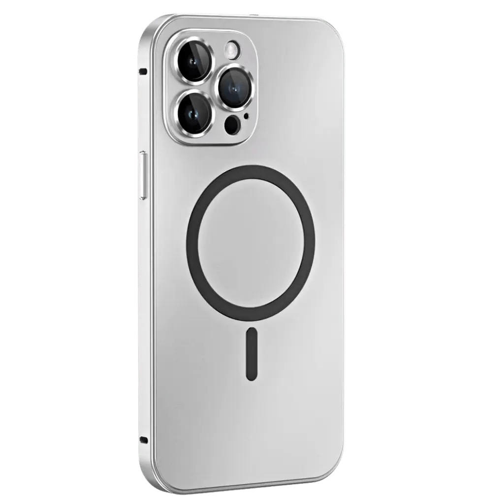 Magnetic Metal Case for iPhone 15 Pro Max - Durable Shockproof Protection 0