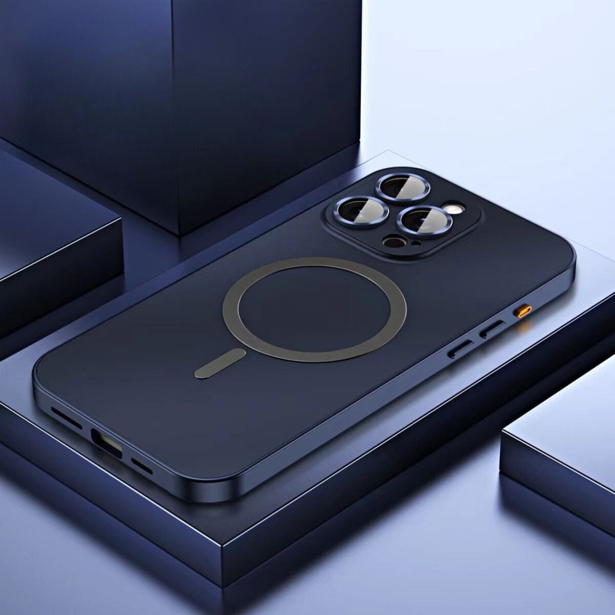 Magnetic Metal Case for iPhone 15 Pro Max - Durable Shockproof Protection 11