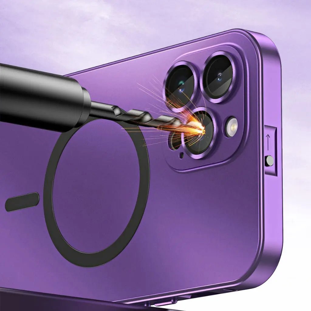 Magnetic Metal Case for iPhone 15 Pro Max - Durable Shockproof Protection 5