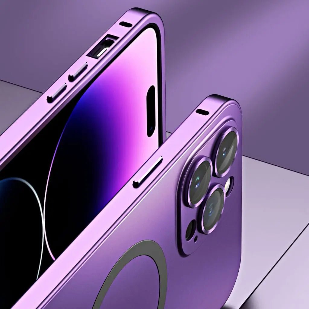 Magnetic Metal Case for iPhone 15 Pro Max - Durable Shockproof Protection 8