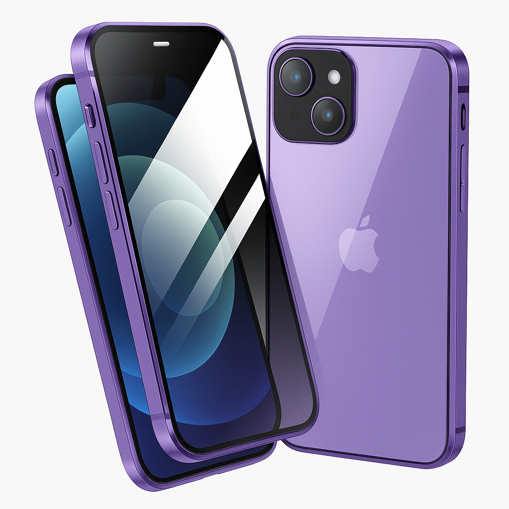 Magnetic Phone Case for iPhone 14 Pro and 13 – Privacy & Screen Protection