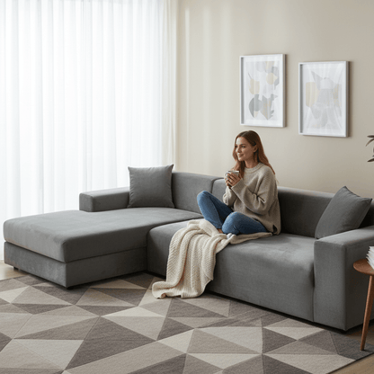 SOFALUX – Stretch Velvet Sofa Cover with Elegant Design and Protective Fit