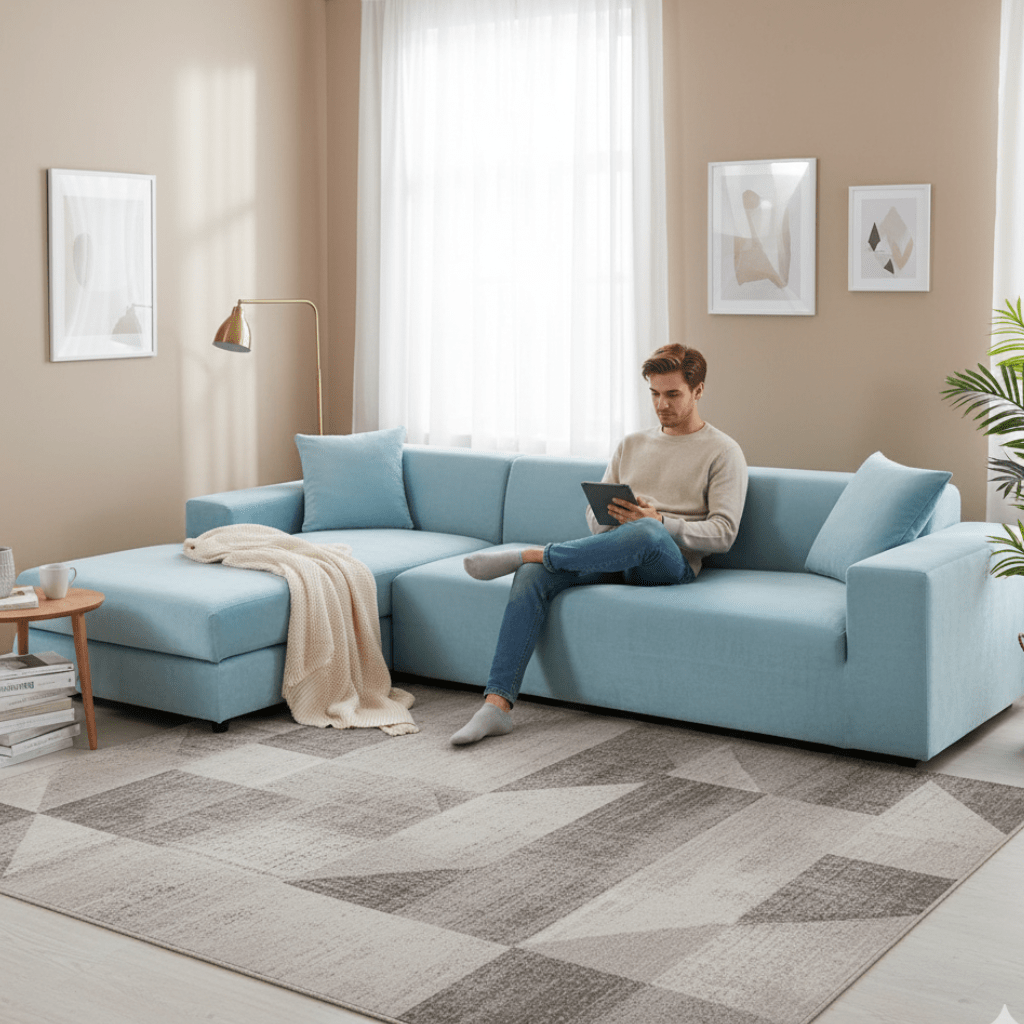 SOFALUX – Stretch Velvet Sofa Cover with Elegant Design and Protective Fit