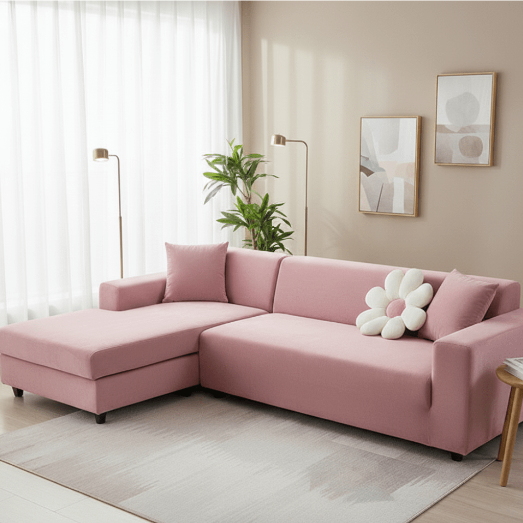 SOFALUX – Stretch Velvet Sofa Cover with Elegant Design and Protective Fit