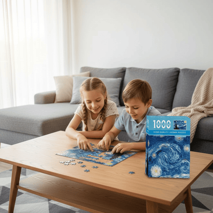 MUSEBLOCK – Compact jigsaw puzzle featuring Van Gogh oil art