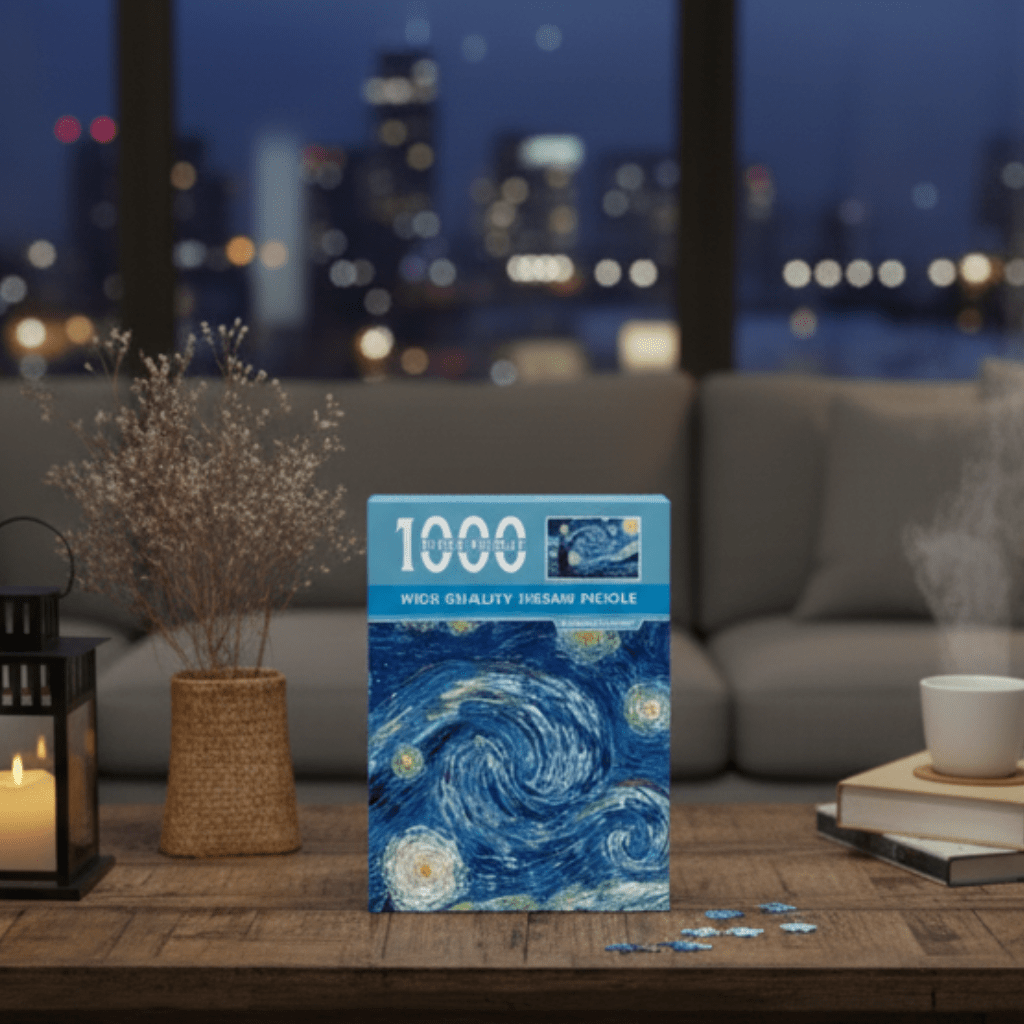 MUSEBLOCK – Compact jigsaw puzzle featuring Van Gogh oil art