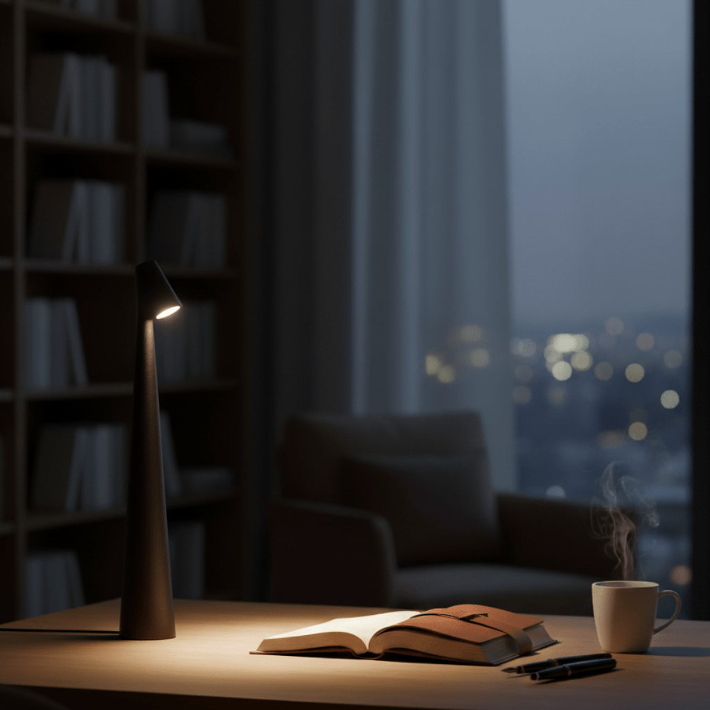 AURORA LUX – Modern Rechargeable Table Lamp for Indoor & Outdoor Ambiance