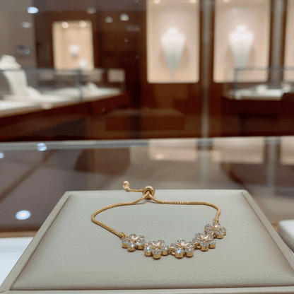 CRYSTALVIA – Elegant rhinestone bracelet for women with adjustable fit