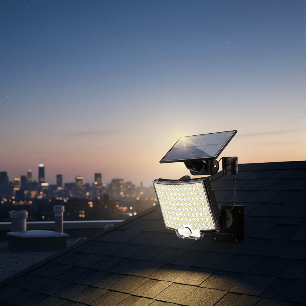 Lumiguard Solar LED Outdoor Light with Motion Sensor – 3000 Lumens for Maximum Security