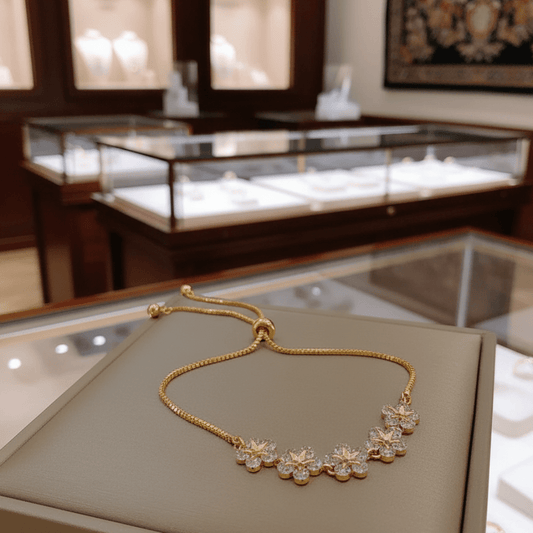 CRYSTALVIA – Elegant rhinestone bracelet for women with adjustable fit