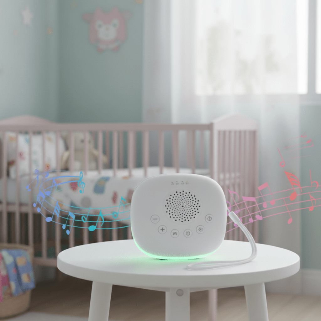 SERENALIGHT – Mini sleep machine with 20 soothing noises & adjustable LED lighting