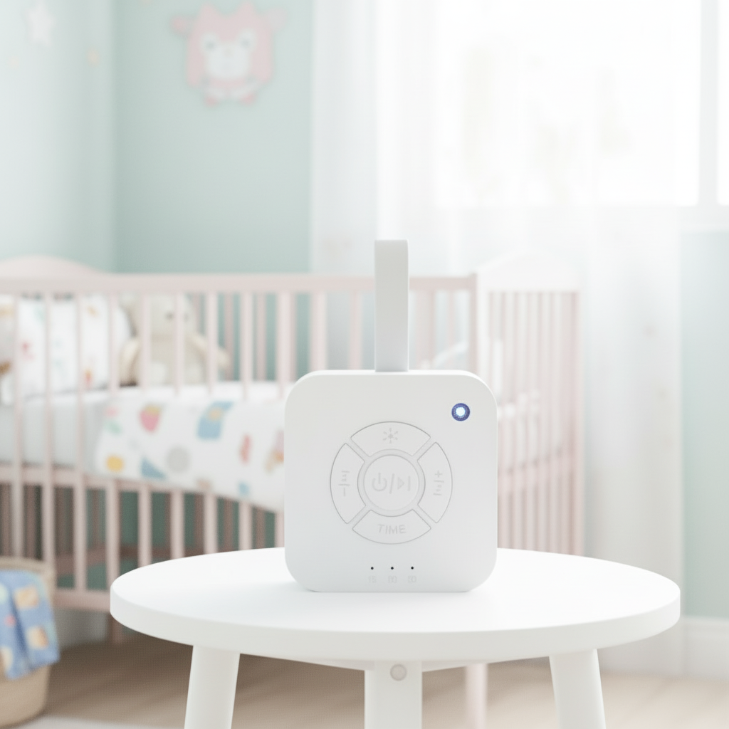 BABYCALMER – Portable baby white noise machine with USB-rechargeable design
