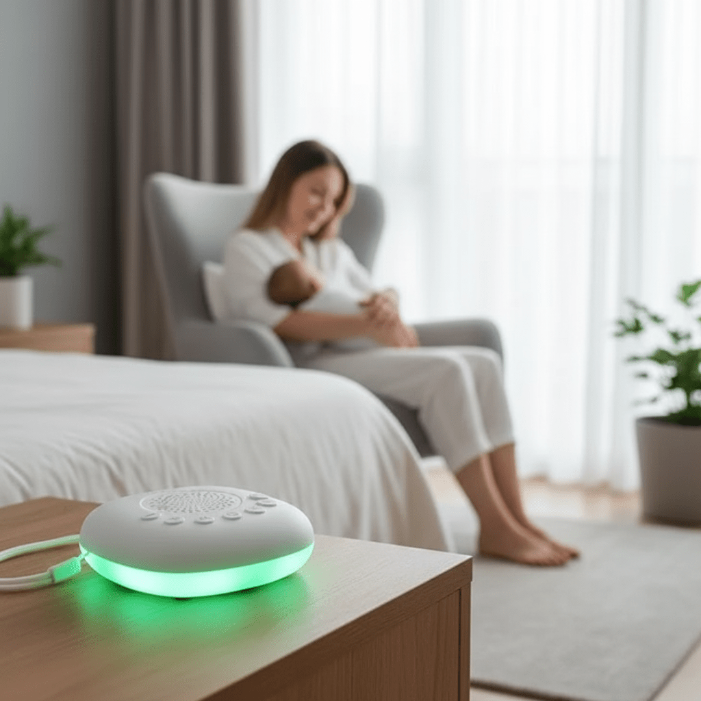 SERENALIGHT – Mini sleep machine with 20 soothing noises & adjustable LED lighting