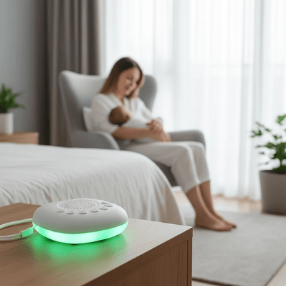 SERENALIGHT – Mini sleep machine with 20 soothing noises & adjustable LED lighting