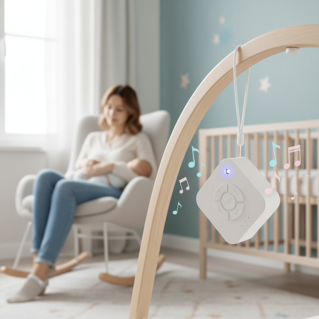 BABYCALMER – Portable baby white noise machine with USB-rechargeable design