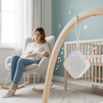 BABYCALMER – Portable baby white noise machine with USB-rechargeable design