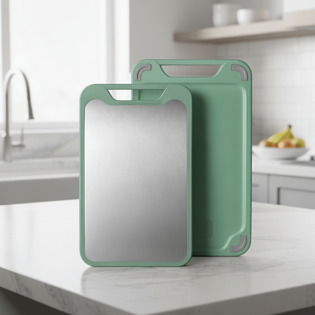 UltraPrep Stainless Steel Cutting Board – Double-Sided & Non-Stick