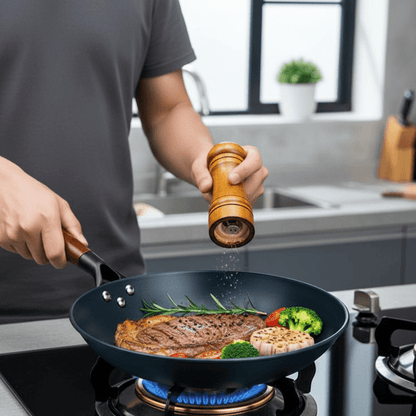Ironcraft – Premium Cast Iron Pan with Removable Beechwood Handle