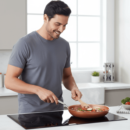 FORGECOPPER – Professional Copper Frying Pan with Non-Stick Coating