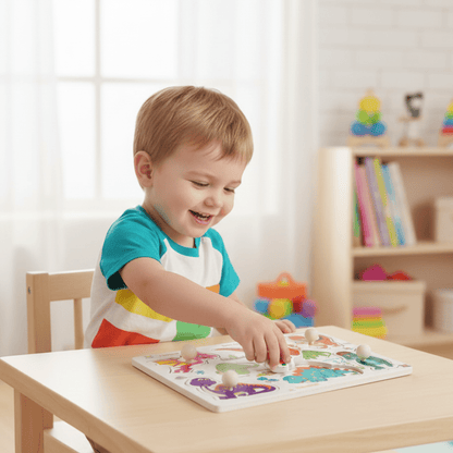 GRIPPLAY – Montessori grip board puzzle for fine motor skills