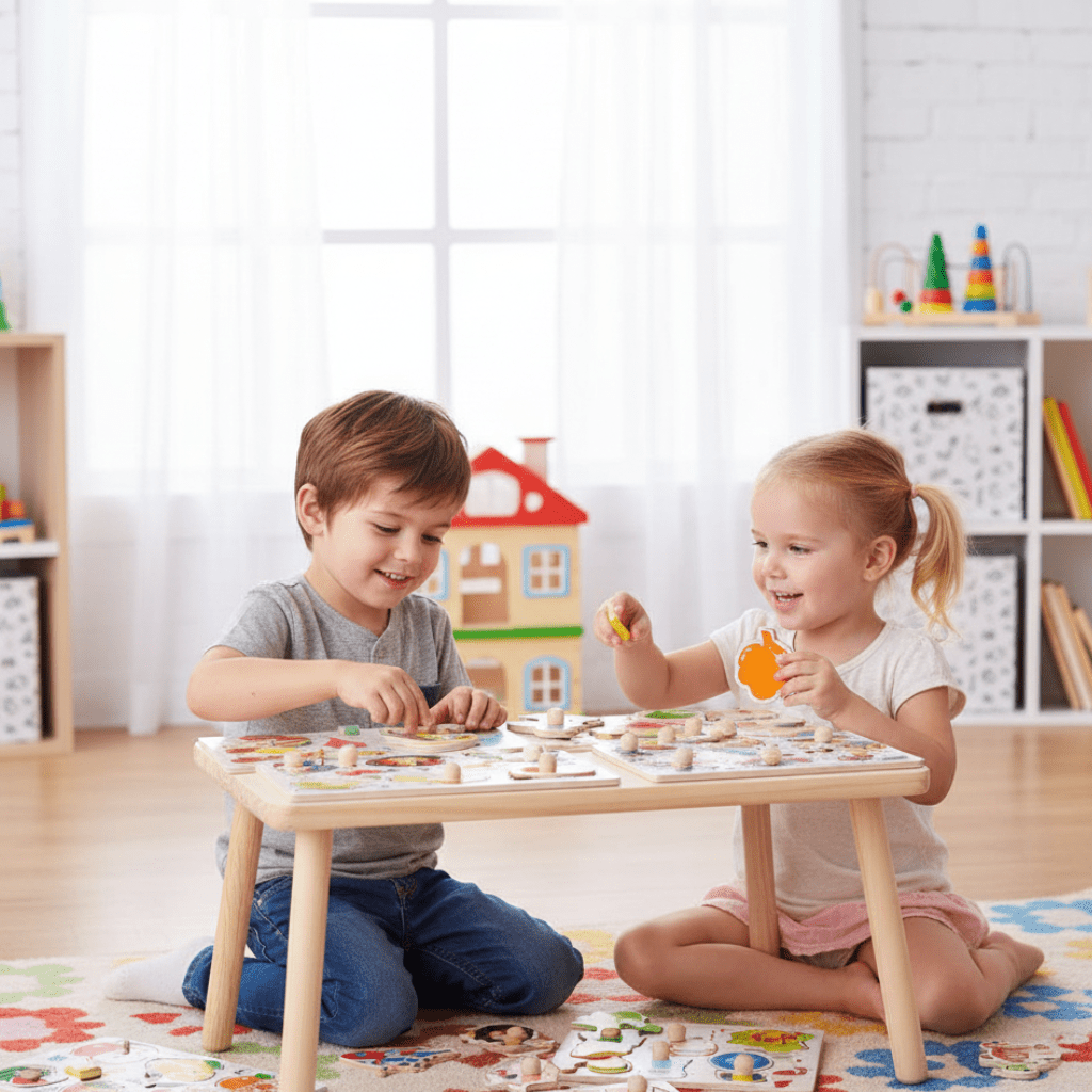 GRIPPLAY – Montessori grip board puzzle for fine motor skills