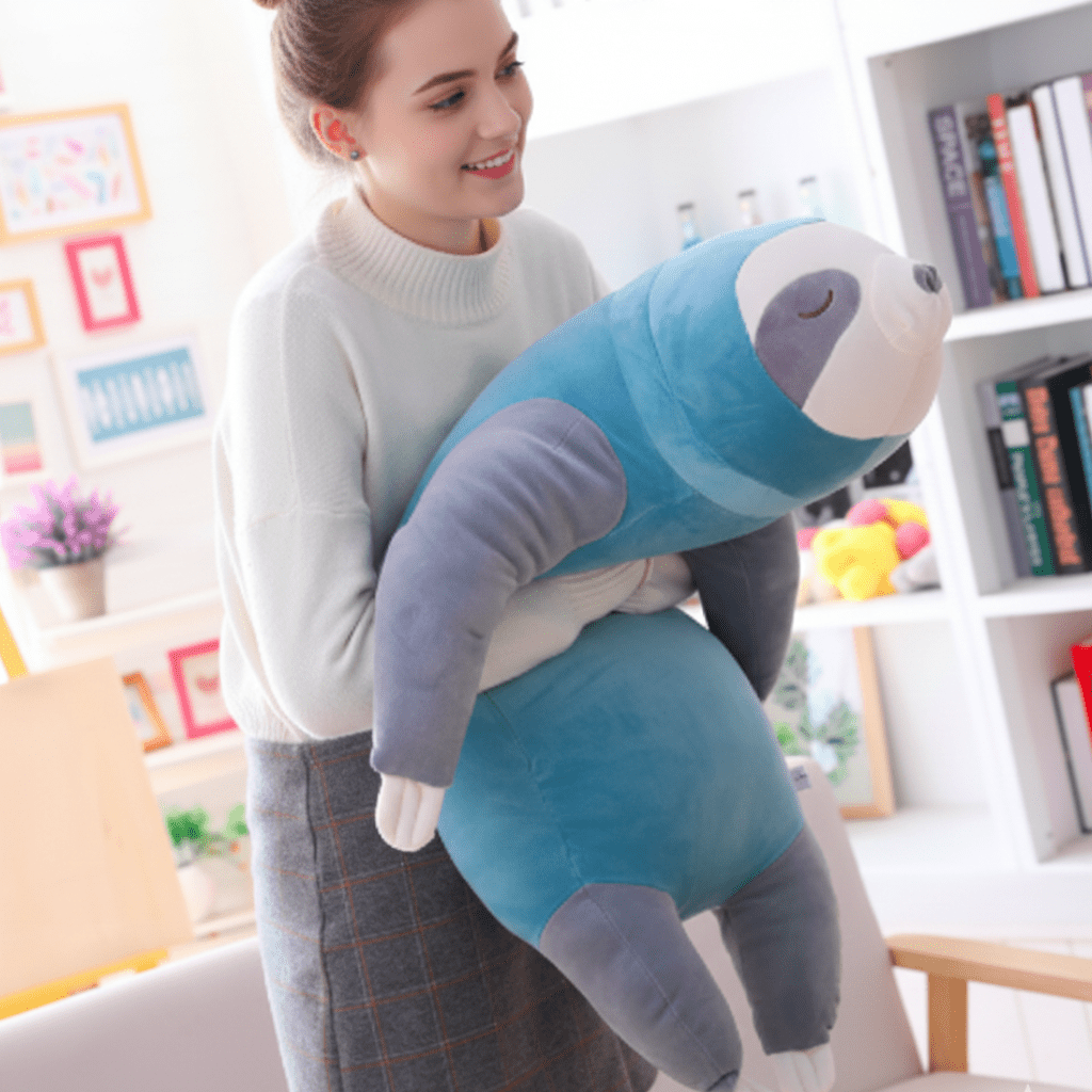 LAZYLOOM – Extra soft sloth stuffed animal for cuddles