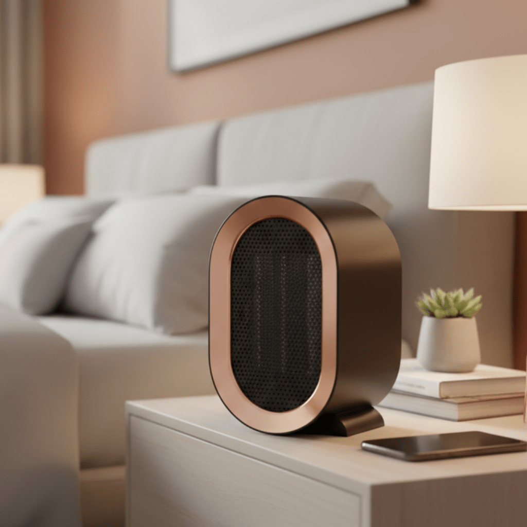 HEATCUBE – Compact portable electric space heater with energy-efficient ceramic fan