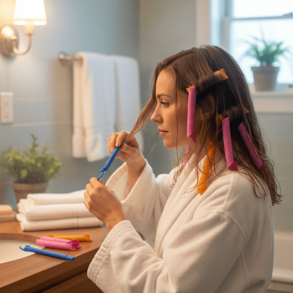 CURLIQUE – DIY Spiral Hair Curlers for Effortless, Heat-Free Curls