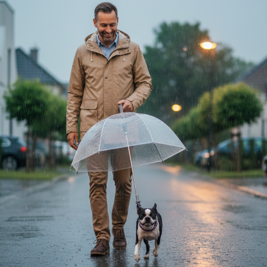 RAINGUARD UMBRELLA – Transparent dog umbrella for rain protection