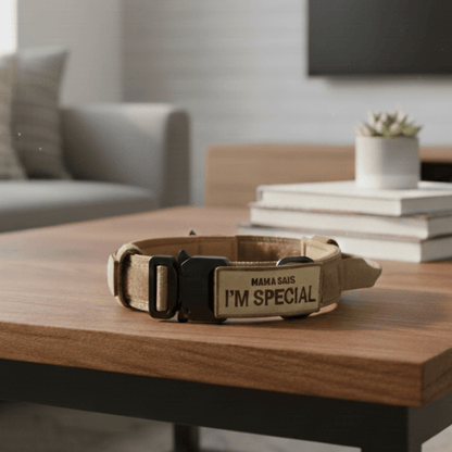 TacticalK9 - Adjustable dog collar set for adventures and daily training