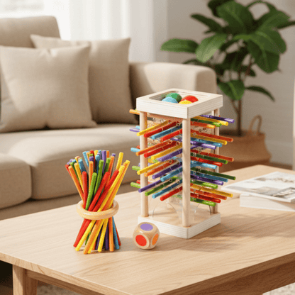 MATHWOOD – Montessori Counting Stick Set for Cognitive Growth & Coordination