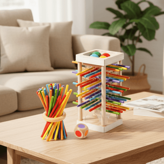 MATHWOOD – Montessori Counting Stick Set for Cognitive Growth & Coordination