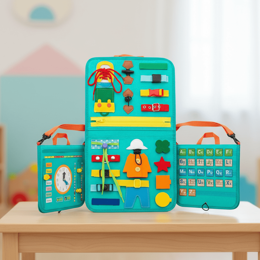 SKILLFRAME – Multi-Activity Montessori Board for Infant Coordination & Early Development