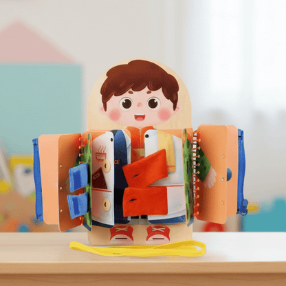 WOODIFRAME – Montessori Multi-Level Activity Board for Interactive Play & Skill Building